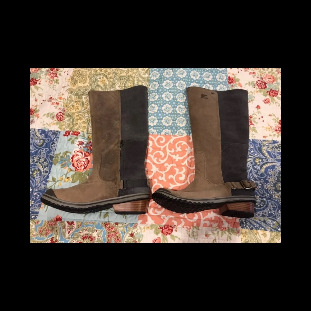 Sorel slim boots stratus quary